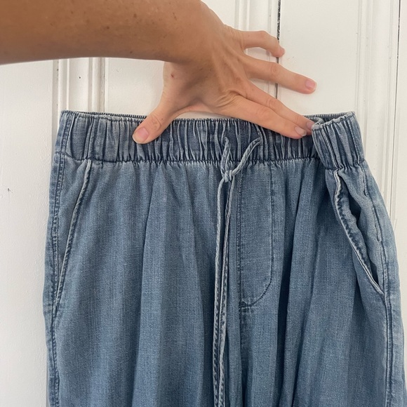 Abercrombie and fitch drawstring chambray pants - Picture 1 of 5